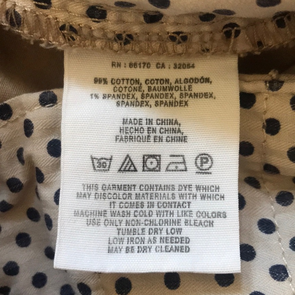 Pilcro Letterpress Hyphen Khaki Pants Embroidered - Picture 5 of 6